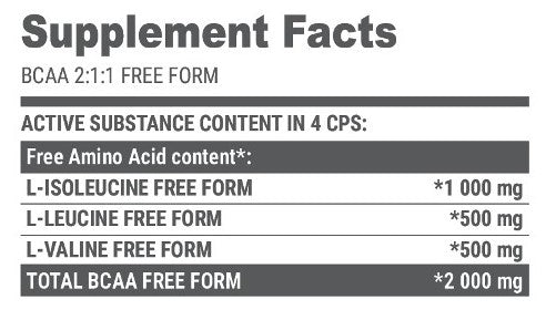 EXTRIFIT Bcaa 2:1:1 Pure - 240 caps