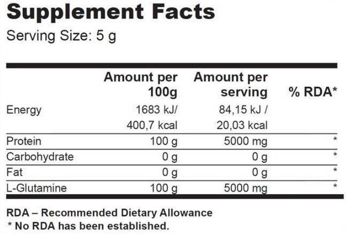 BIOTECH USA 100% L-Glutamine - 240 gr