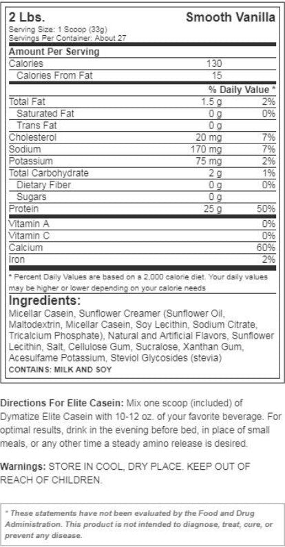 DYMATIZE Elite Casein - 907 gr