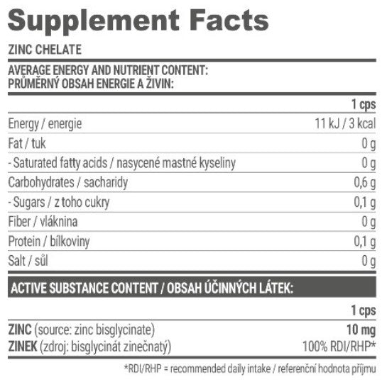 Extrifit Zinc 100 Chelate - 100 caps