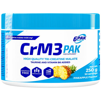 6PAK Nutrition CrM3 PAK Три-креатин малат + Таурин - 250 г