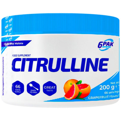 6PAK Nutrition Citrulline Powder - 200 г (66 дози)