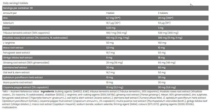 FA Nutrition CORE Test - 90 caps