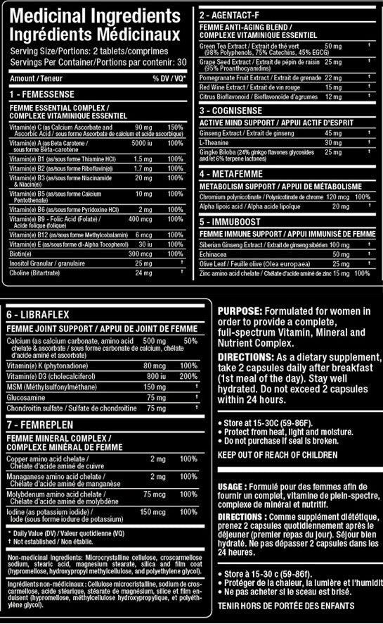 AllMax VitaFemme 2-a-day - 60 caps