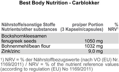 Best Body Carblokker - 100 caps