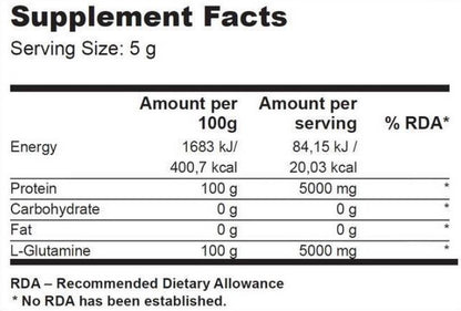 BIOTECH USA 100% L-Glutamine - 1000 gr