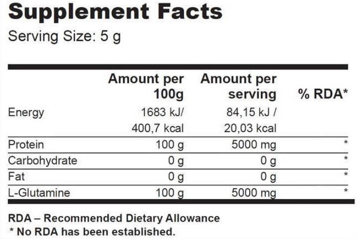 BIOTECH USA 100% L-Glutamine - 500 gr