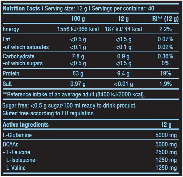 BIOTECH USA BCAA + Glutamine Zero - 480 gr