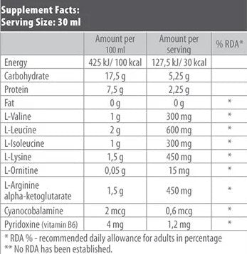 BIOTECH USA LIQUID BCAA - 1000 ml