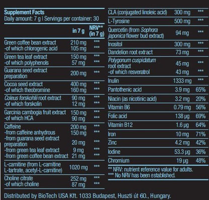 BIOTECH USA Black Burn Drink Powder - 210 gr