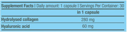 BIOTECH USA Hyaluronic &amp; Collagen 30 caps