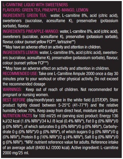 BIOTECH USA L-Carnitine 2000 - 20 amp