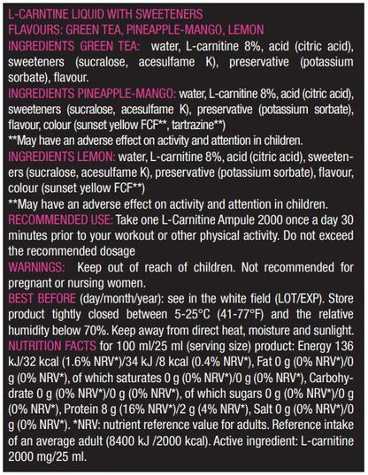 BIOTECH USA L-Carnitine 2000 - 20 amp