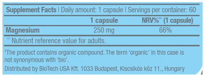 BIOTECH USA Magnesium + Chelate - 60 caps
