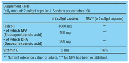 BIOTECH USA Mega Omega 3 - 180 softgels