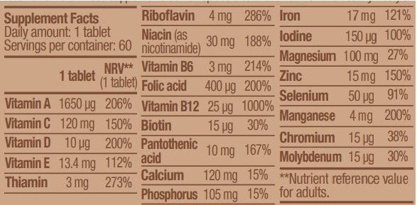 BIOTECH USA Vegan Multivitamin - 60 tabs