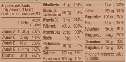 BIOTECH USA Vegan Multivitamin - 60 tabs