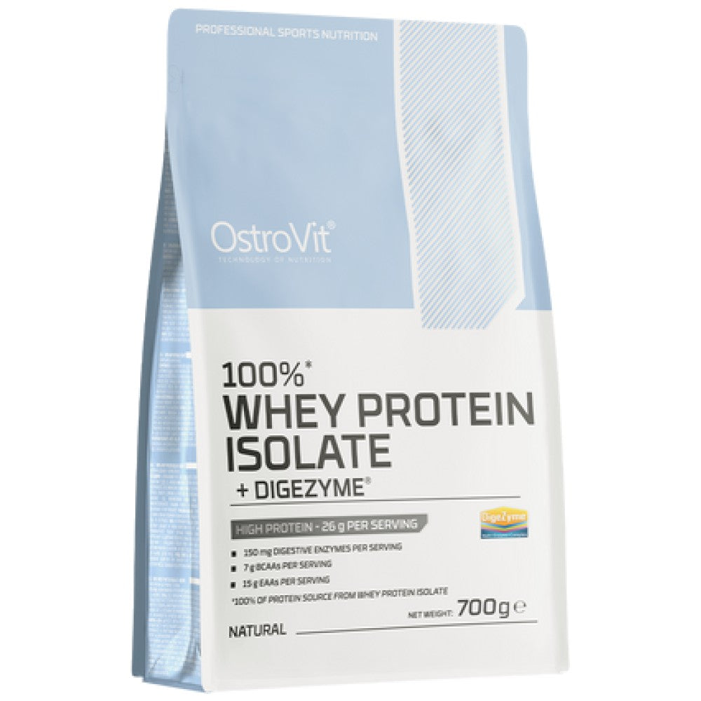 OstroVit Whey Protein Isolate + DigeZyme® Digestive Enzymes - 700 грама