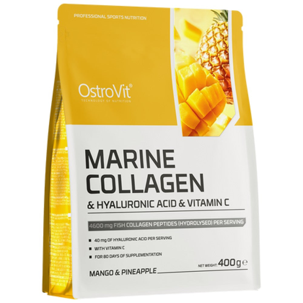 OstroVit Marine Collagen & Hyaluronic Acid Powder - 400 грама