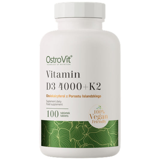 OstroVit Vitamin D3 4000 IU + K2 100 mcg - 100 Таблетки