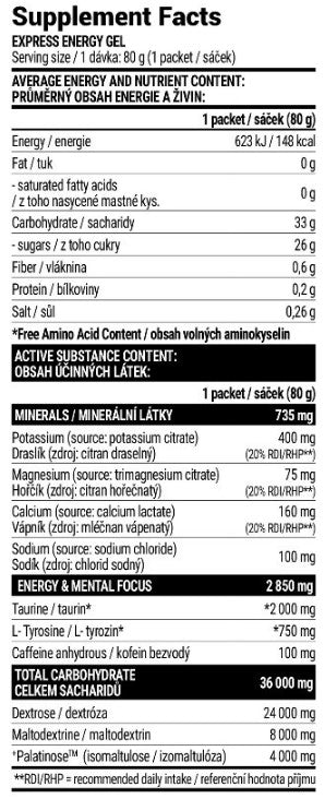 EXTRIFIT Express Energy Gel - 80 gr