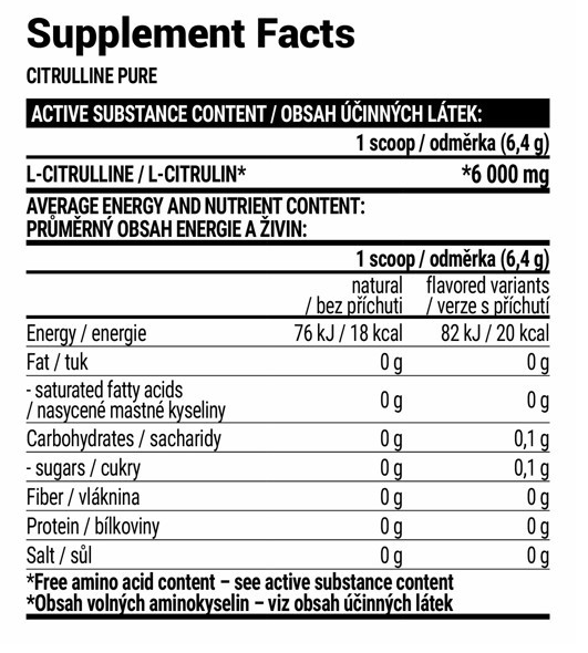 Extrifit 100% Pure Citrulline - 300 gr
