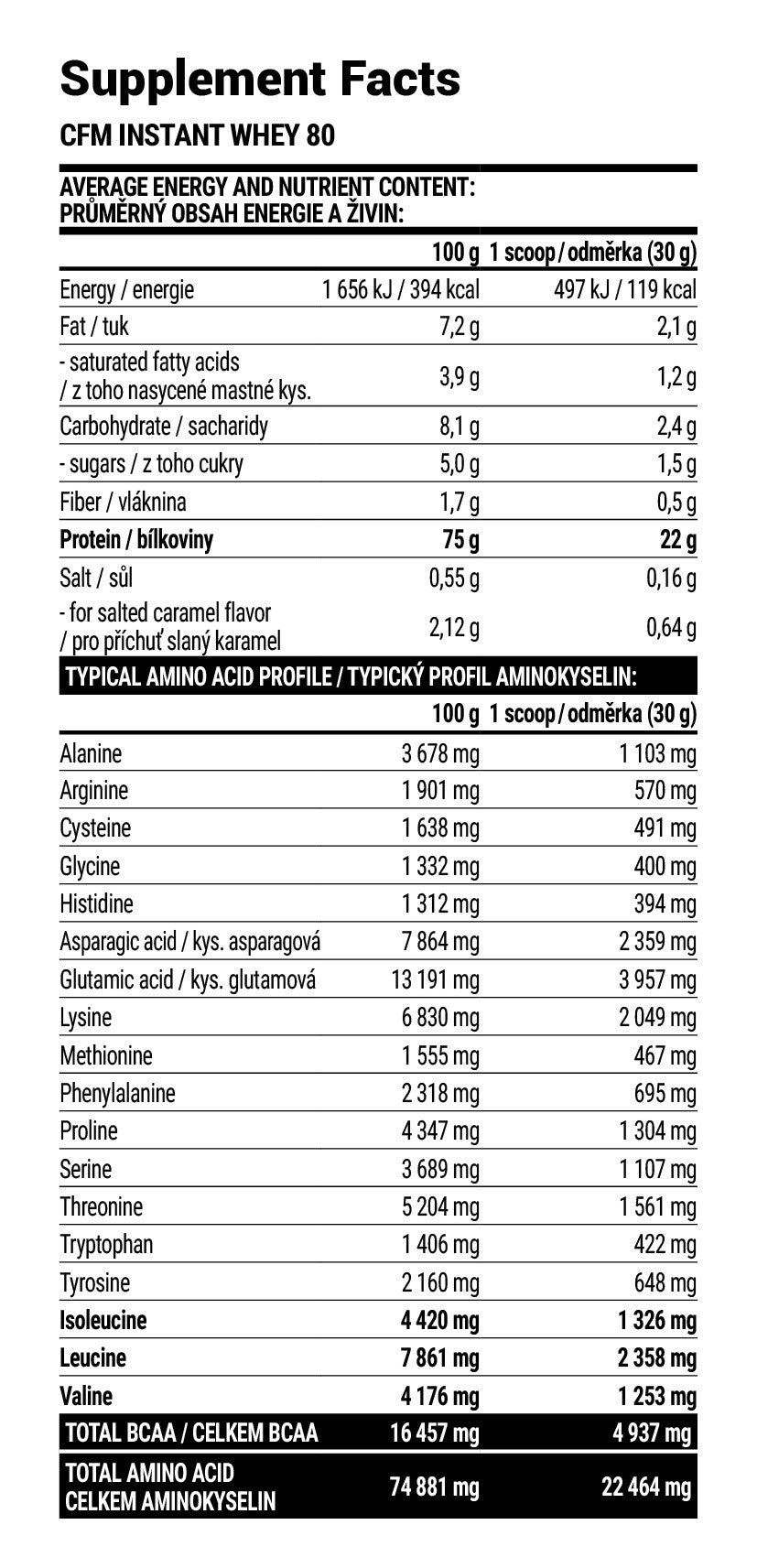 EXTRIFIT CFM Instant WHEY 80 - 1000 gr