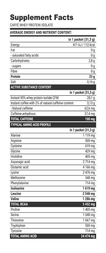 EXTRIFIT Protein CAFFÉ Isolate 90 - 1000 gr
