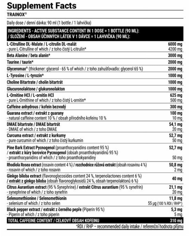 EXTRIFIT Trainox shot - 90ml