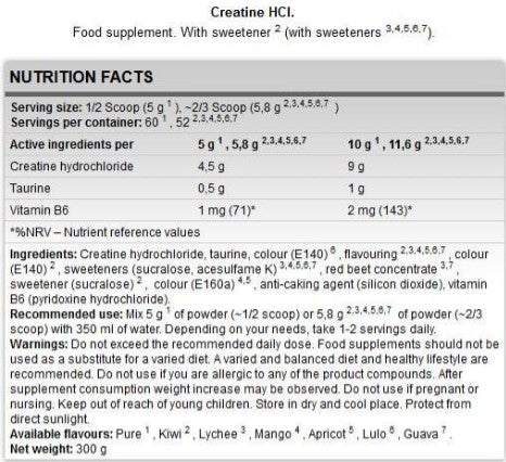 FA Nutrition Creatine HCL - 300 gr