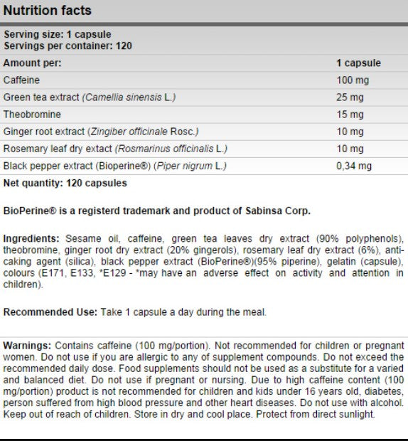 FA Nutrition Pink Slim - 120 caps