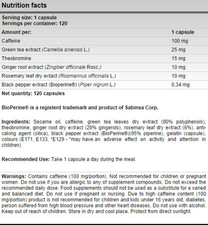 FA Nutrition Pink Slim - 120 caps