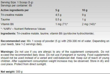 FA Nutrition Tri-Creatine Malate - 300 gr
