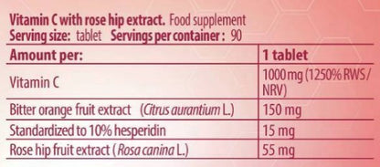 FA Nutrition Vitamin C with Rose Hips Extract - 100 tab