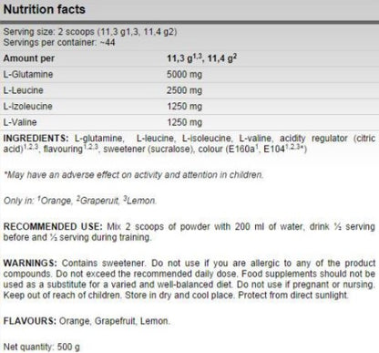 FA Nutrition Xtreme AnticataboliX Bcaa + Glutamin - 500 gr