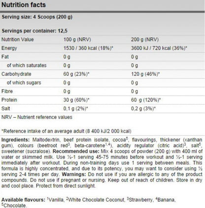 FA Nutrition Xtreme Beef Mass - 2500 gr