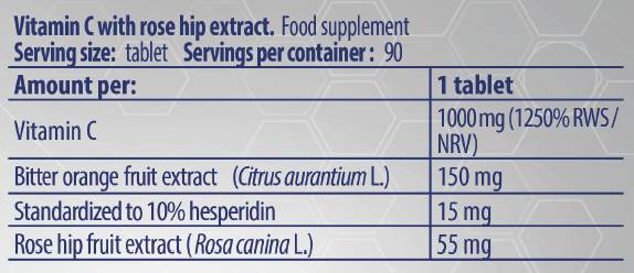 Kevin Levrone Vitamin C 1000 - 90 таблетки