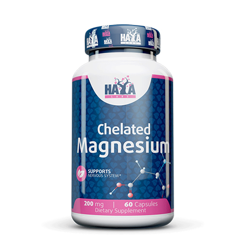 HAYA LABS Chelated Magnesium - 60 caps