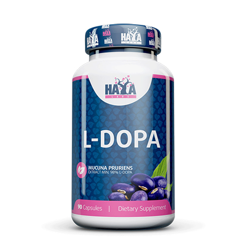 HAYA LABS L-DOPA /Mucuna Pruriens Extract/ - 90 caps