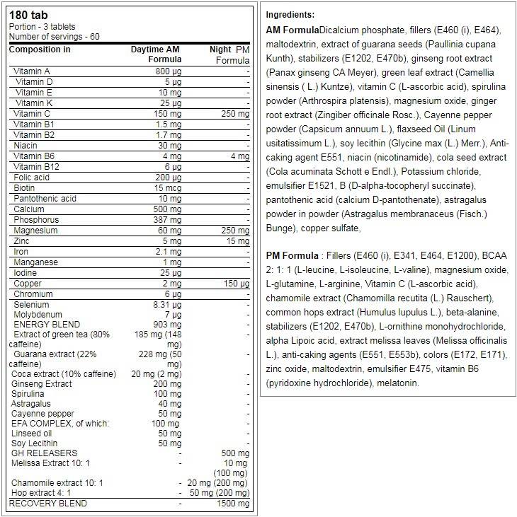 Kevin Levrone LevroArmour AM &amp; PM Formula - 2x90 caps