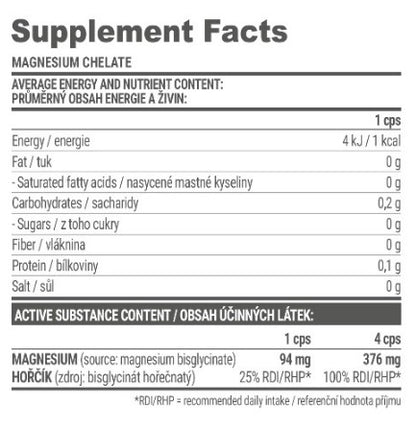 EXTRIFIT Magnesium Chelate - 120 caps