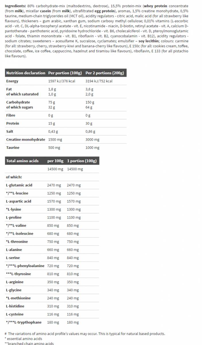 Olimp Gain Bolic 6000 - 1000 gr