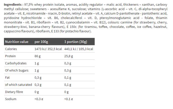Olimp Pure Whey Isolate 95 2200 gr