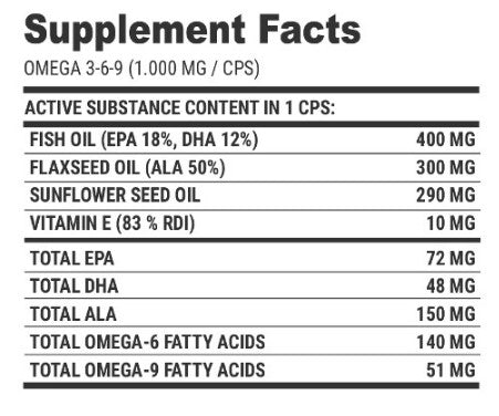 EXTRIFIT Omega 3-6-9 1000 mg - 100 caps