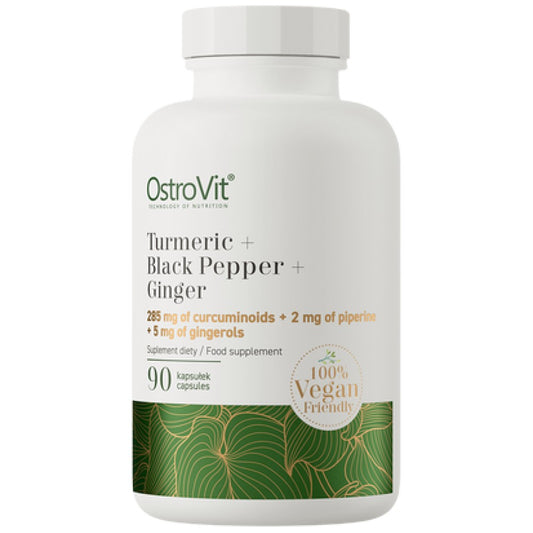 OstroVit Turmeric + Black Pepper + Ginger - 90 капсули