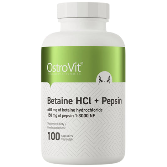 OstroVit Betaine HCl + Pepsin - 100 капсули