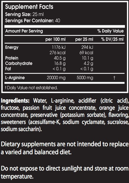 SCITEC Arginine liquid - 1000 ml