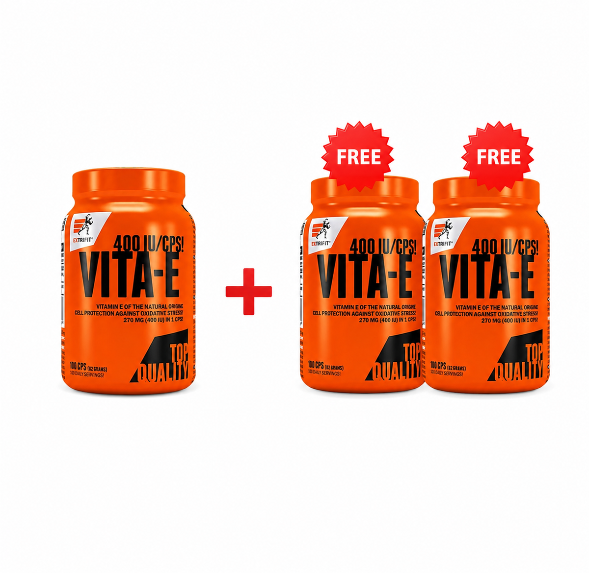 3 за цената на 1 - EXTRIFIT Vita E 400 IU - 100 caps