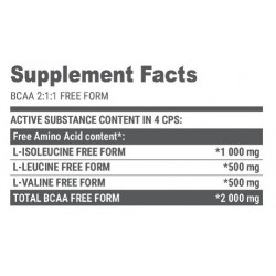 EXTRIFIT Bcaa 2:1:1 Pure - 240 caps