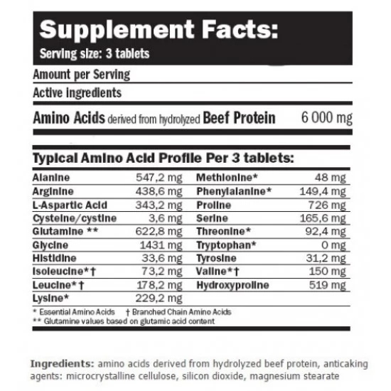 AMIX Beef Amino - 550 tab